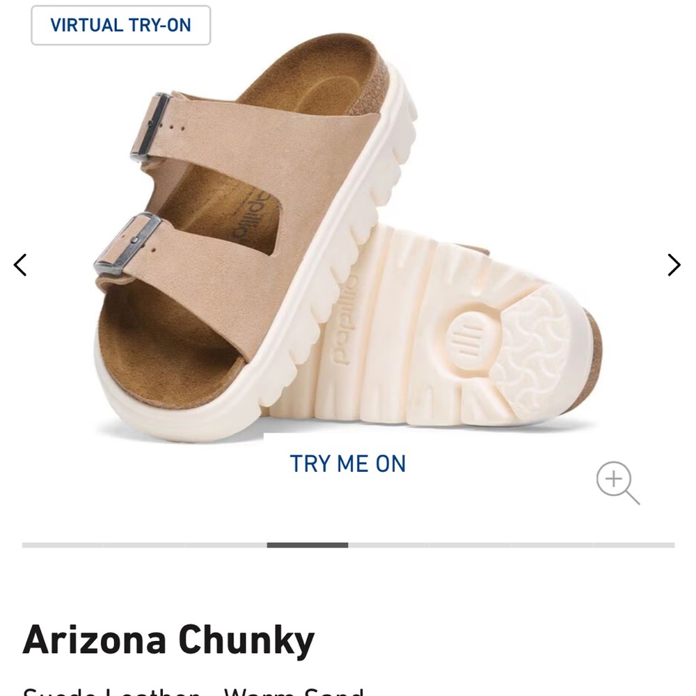 Birkenstock Tan and White Sandals with Adjustable Straps